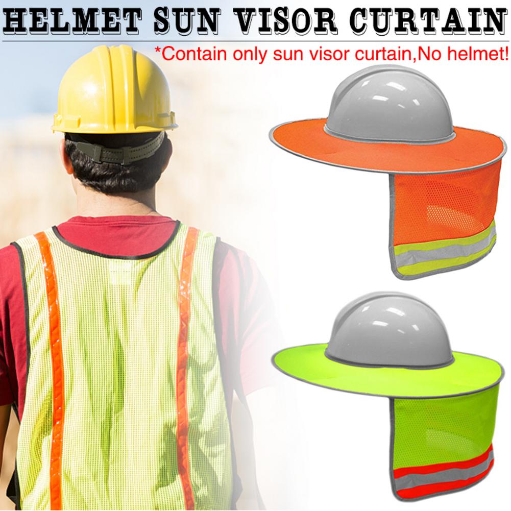 Zomerzonbeschermingshelm reflecterende helm zonneklep gordijn zonneklep anti-verblinding reflecterend vizier buiten niet inbegrepen hoed
