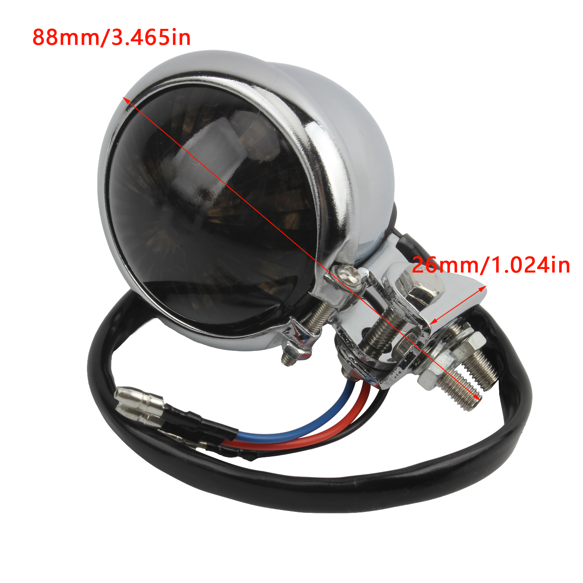 Feu stop de moto pour Chopper Bobber café Racer vélo de rue 12V feux arrière LED arrêt de moto feu arrière Compatible