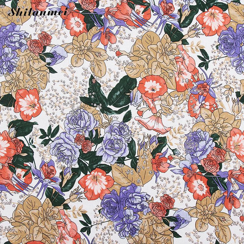 Clothing Cotton Fabric Poplin Cotton Dress Material DIY for Making Clothes Curtain Table Cloth Quilt Cover Plain Cotton Fabric: white