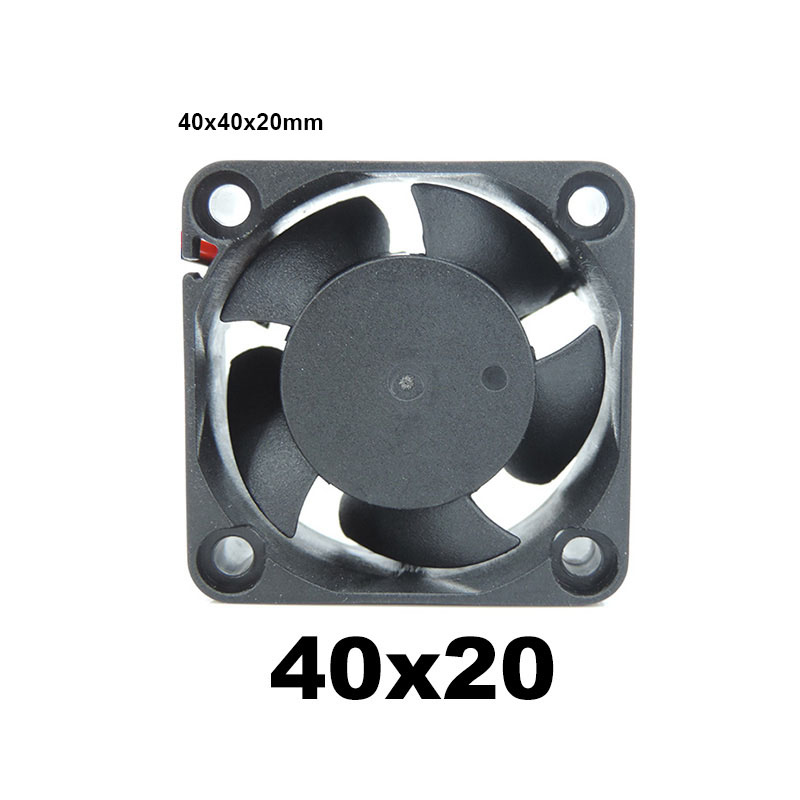 4010 12025 8010 30mm dc 5V 12V 24V Ventola di raffreddamento Motore Brushless Astuccio Silenzioso 40MM 50MM 60MM 70MM 80MM 90MM 120MM per stampa 3D 2spillo: Arancione / Fascio 3
