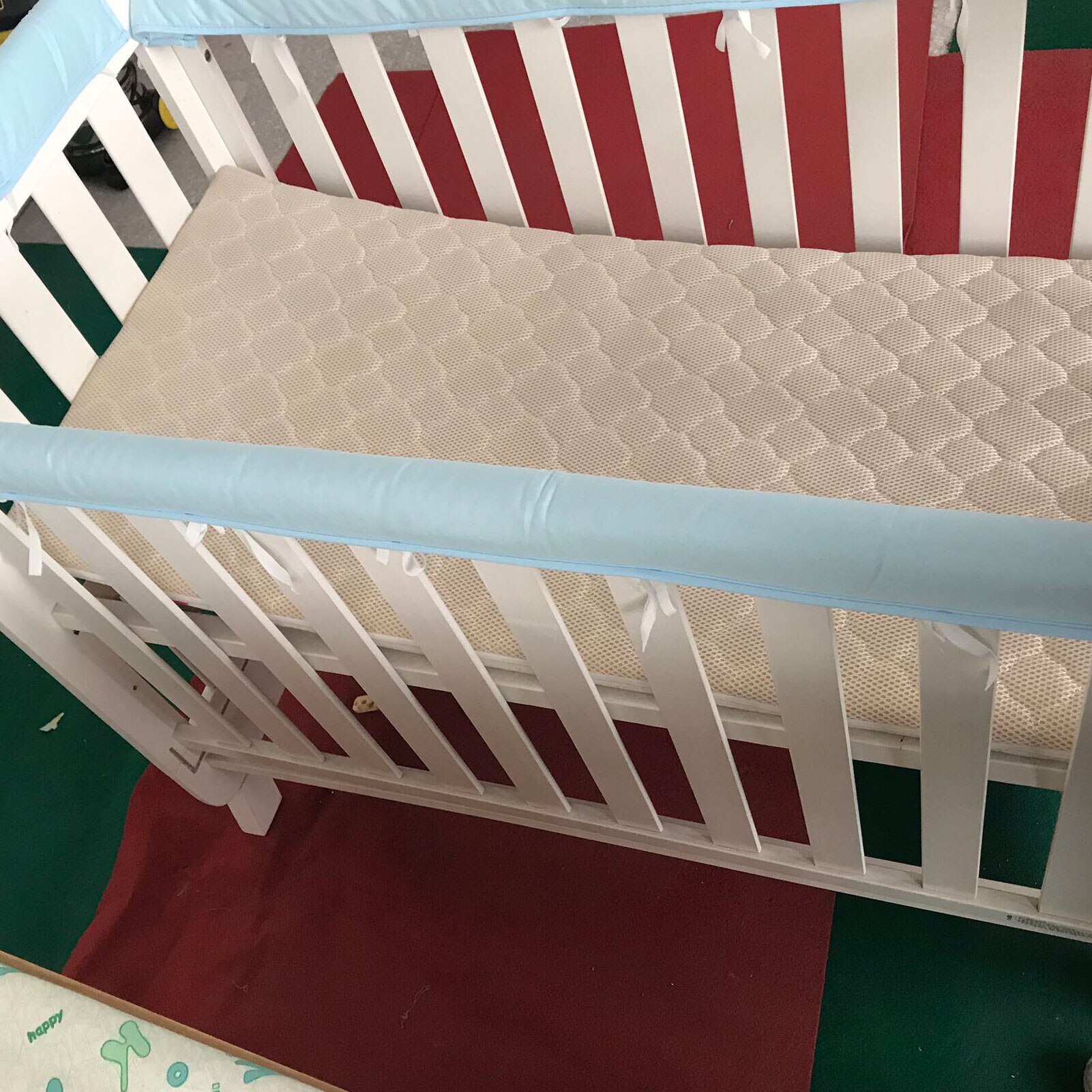 Babybedje, Katoen Bed Muur Bescherming Strip, Anti-Collision En Anti-Bijten Stiksels Bed Zachte Rand