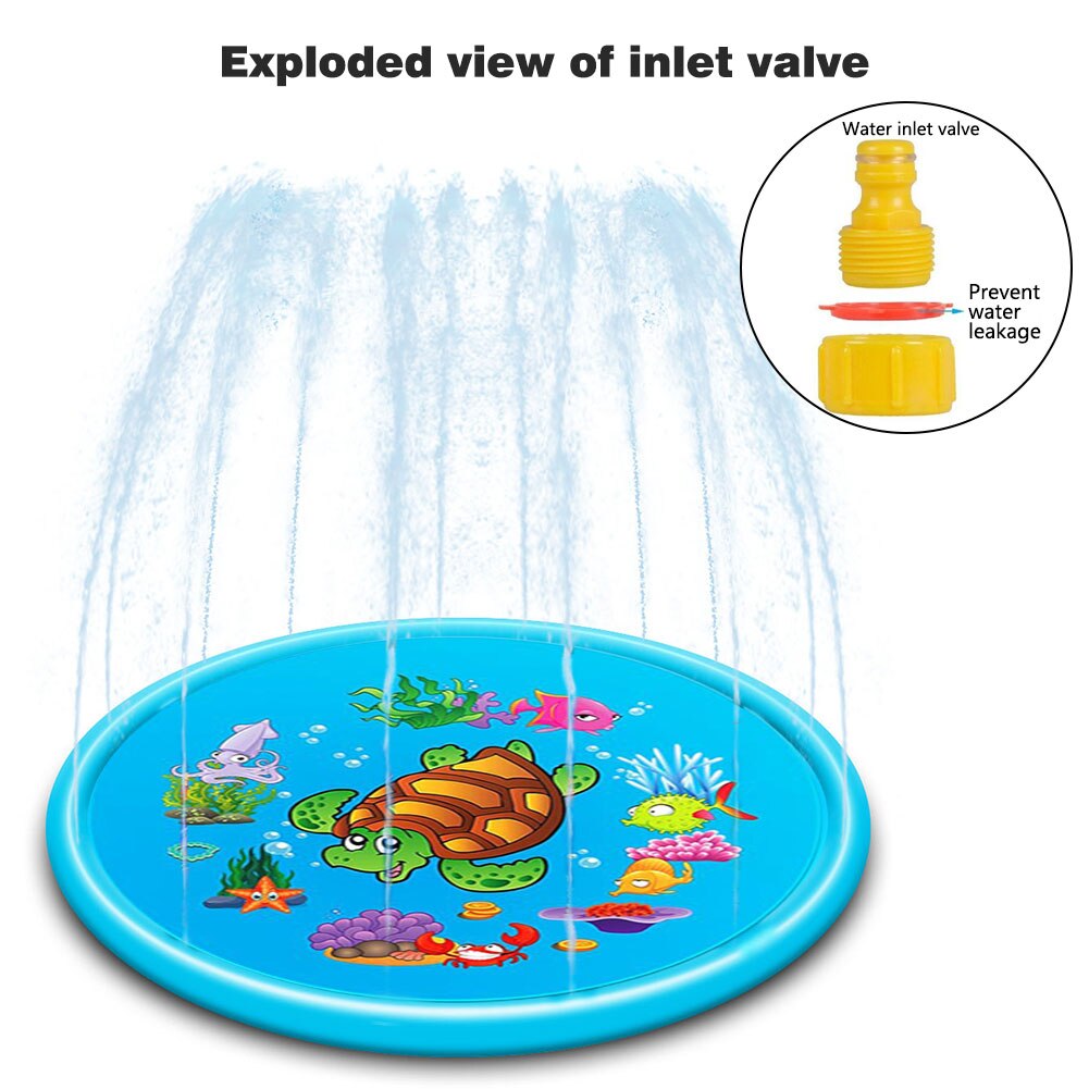 Aufblasbare Spritzen Sprinkler Pad draussen Spiele Wasser matt Baby, Kleinkind Waten Schwimmen Schwimmbad für freundlicher Kleinkinder Hinterhof Haben Spaß