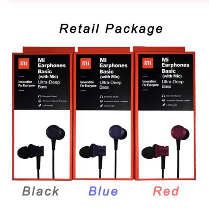 Xiaomi Piston 3 Oortelefoon Mi Verse 3.5Mm In-Ear Oortelefoon Met Microfoon Voor Mi CC9 CC9e Redmi Note 8 8pro K20 K30 Pro Samsung Huawei