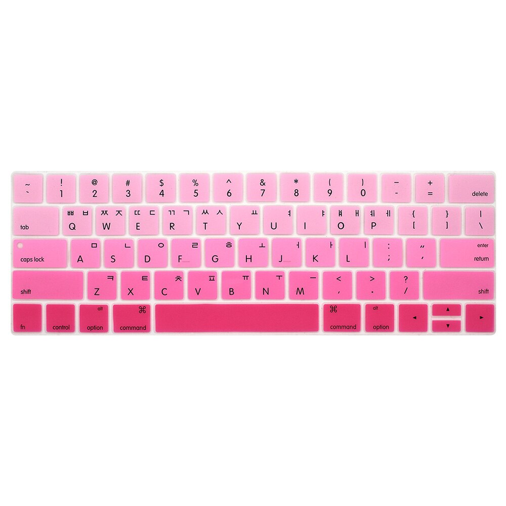 Korean Keyboard Cover Protector Skin for MacBook with touch bar 13 15 A1706 A1707A1989 Korea laptop keyboard protective film: Orange