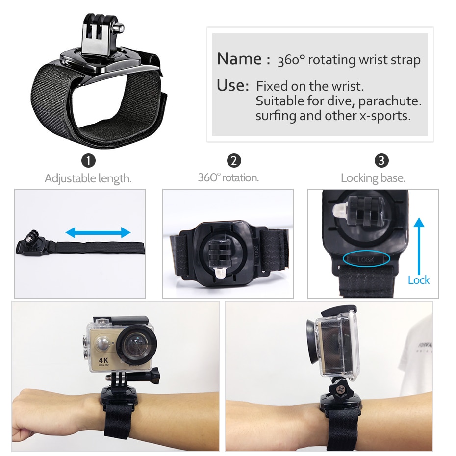 For Gopro Accessories set Chest Strap mount Head strap Band for go pro hero 6 5 4 3 sjcam sj4000 for xiaomi yi 4K Action Camera