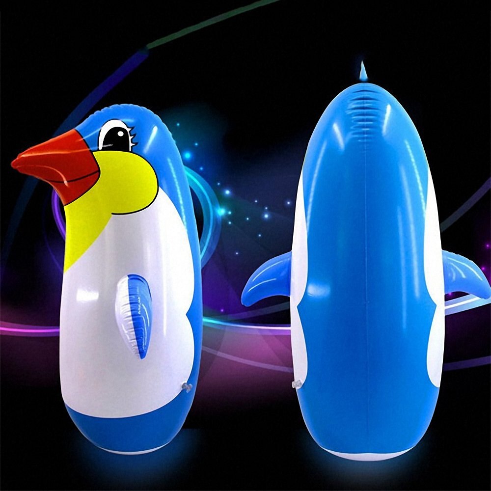 Aufblasbare Spielzeug 36cm Pinguin freundlicher Schwimmen Schwimmbad Strand Party Dekor Spielzeug draussen Liefert Wasser Aufgeblasen PVC Ebene Luftballons