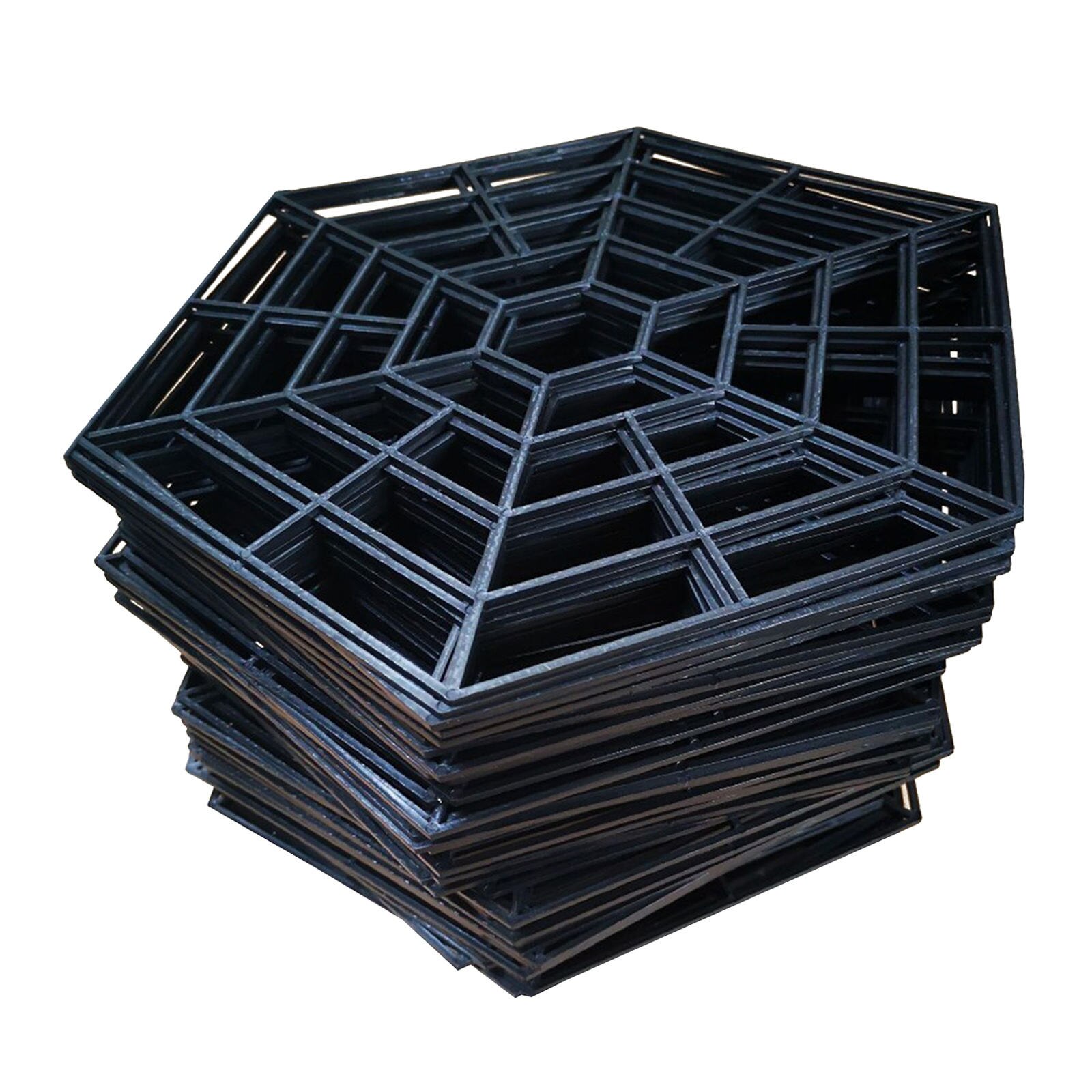 20pcs Plastic Fish Guard Grid Protective Guard Netting Lightweight Pond Protector Floating Net Cover Home Yard