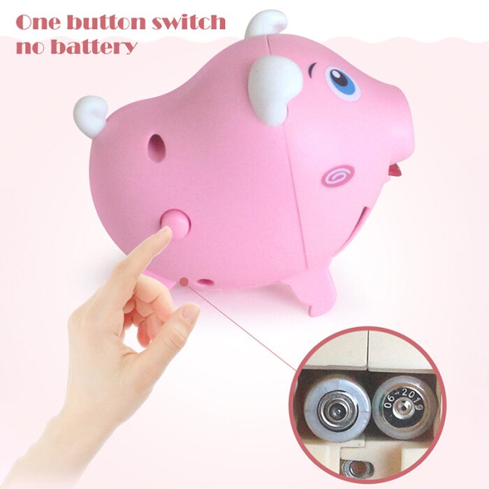 Electric pig whistling pig toy Early Education For Intelligence Sound Induction Sound-Controlled Cartoon Pig toys Christmas