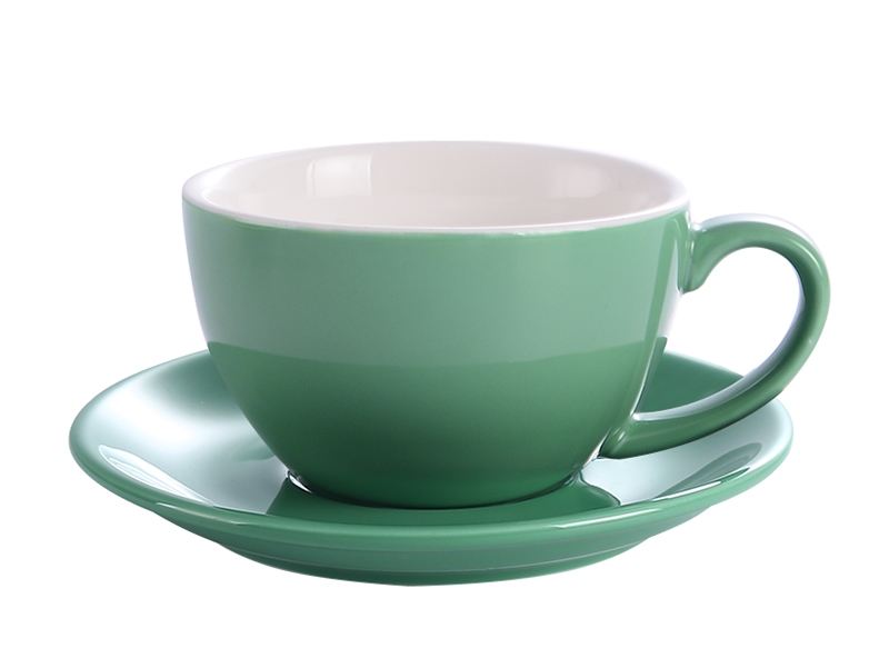 Mhv 1 Pcs 300 Ml, Prachtige Keramische Koffie Beker En Lepel Set, , grote Capaciteit Cup, Europese: 5