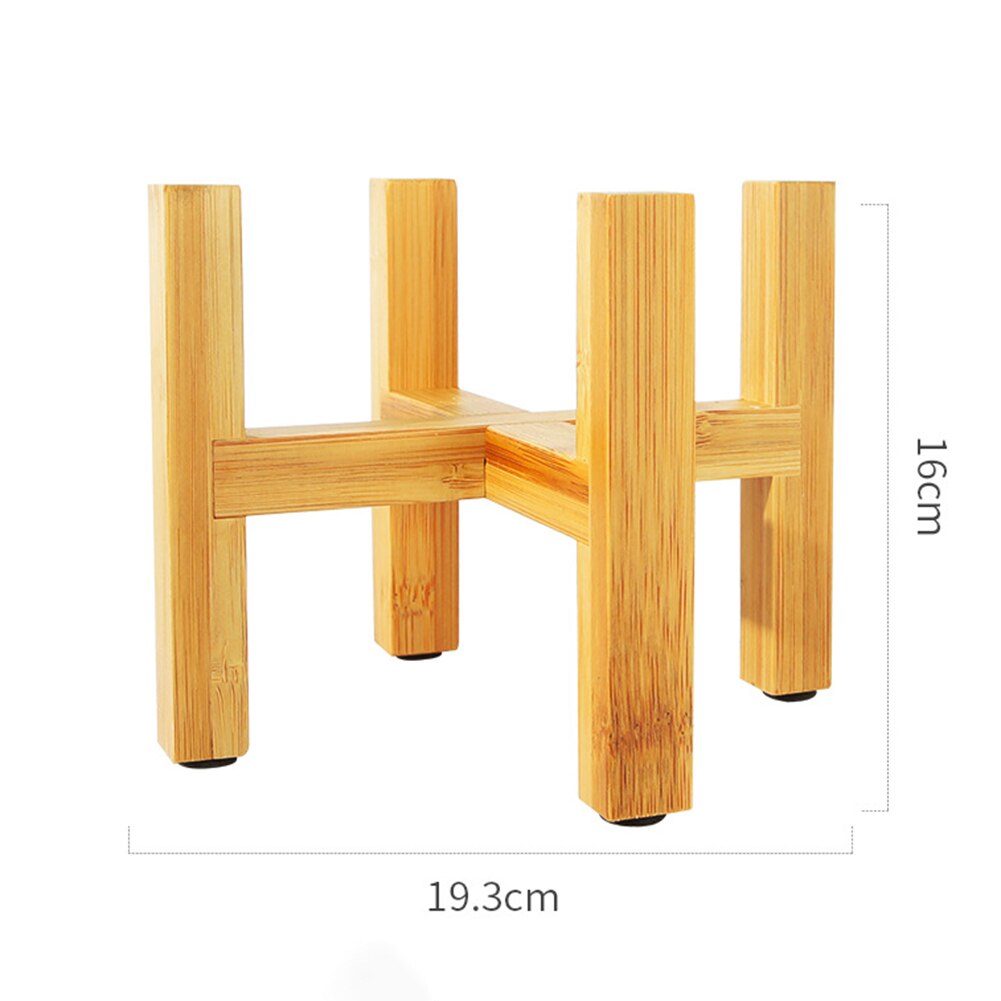 🔥Durable Wood Planter Pot Trays Flower Pot Rack Strong Free Standing Bonsai Holder Home Garden Indoor Display Plant Stand Shelf