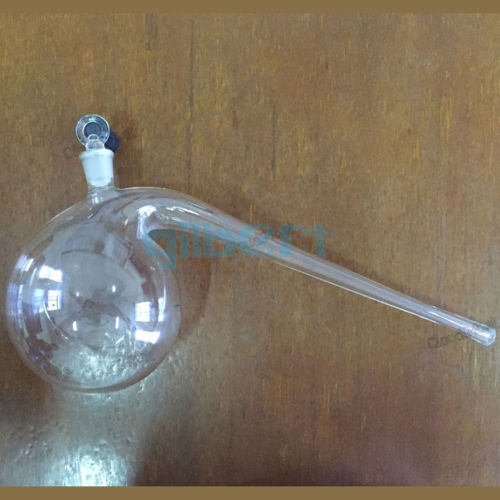 125ml Borosilicate Glass Retort with Ground-in Stopper Round Bottom Labware