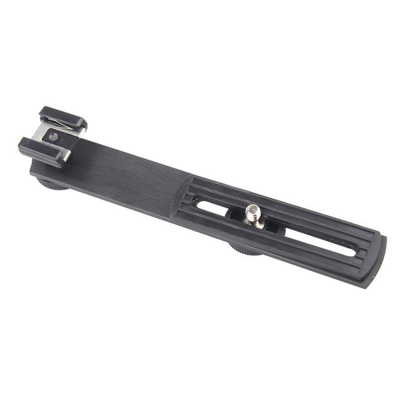 Universal 1/4 inch Sliding Screw Metal Flash Bracket for Digital Camera