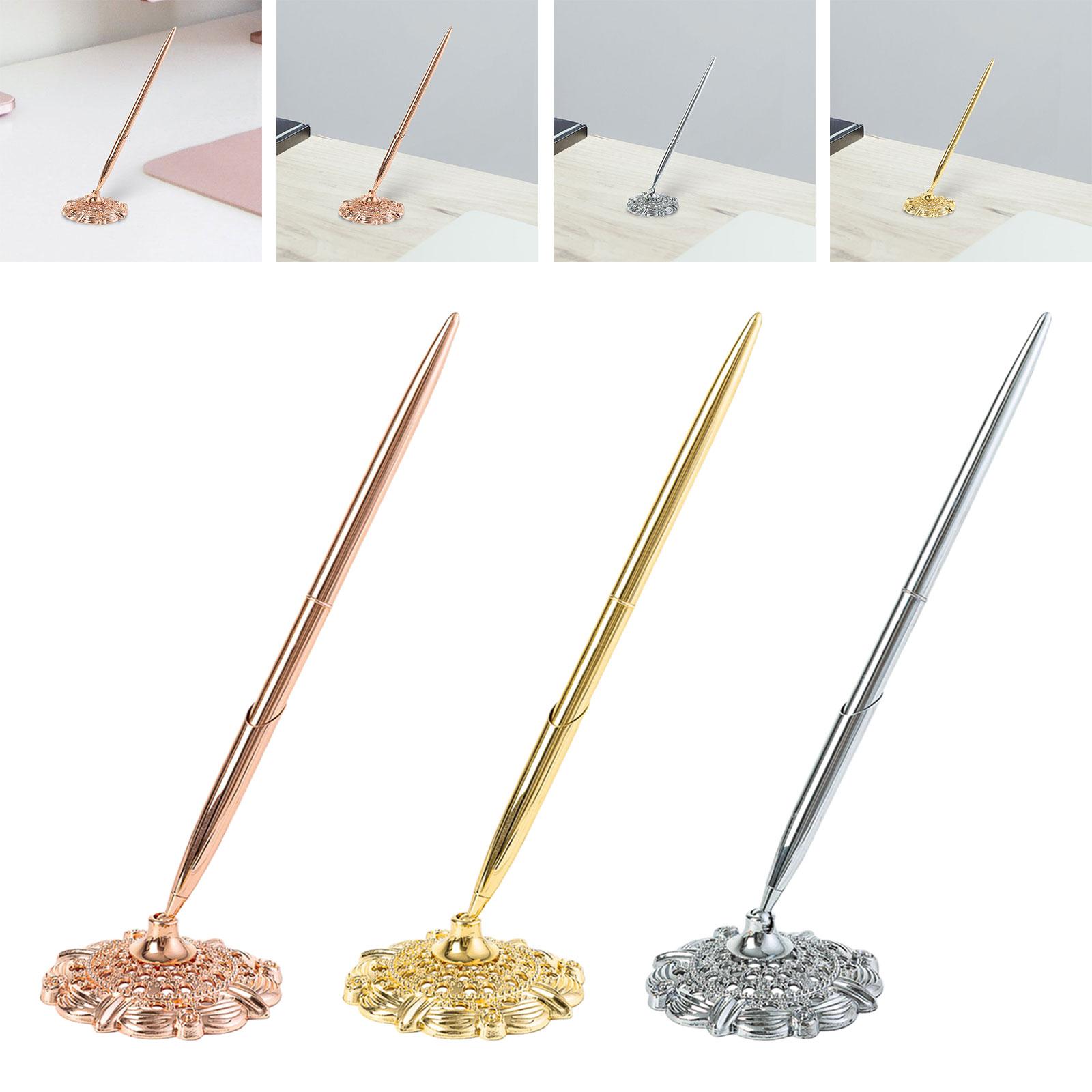 Trouwpen, lichtgewicht met metalen pennenhouder, luxe balpen voor op het bureau, voor zakelijk gebruik, thuis, op kantoor, voor feestjes en evenementen.