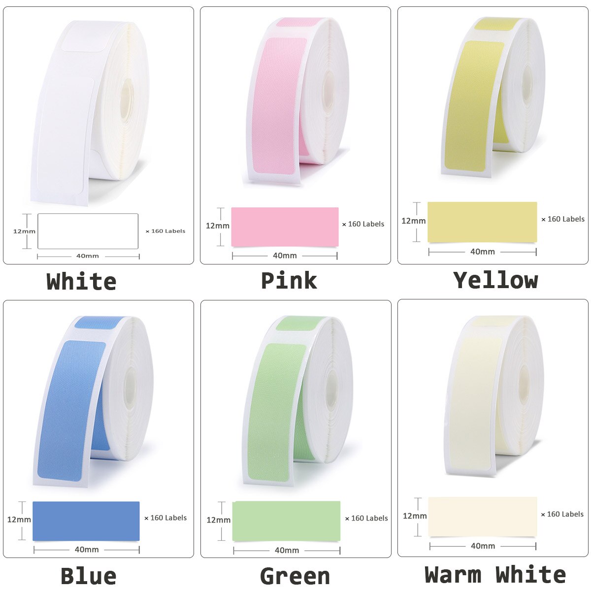 NIIMBOT D11 Label Maker Tape Name Bubble Address Waterproof Labels Sticker for Daycare Kids Bottles Mason Jars Spice Food