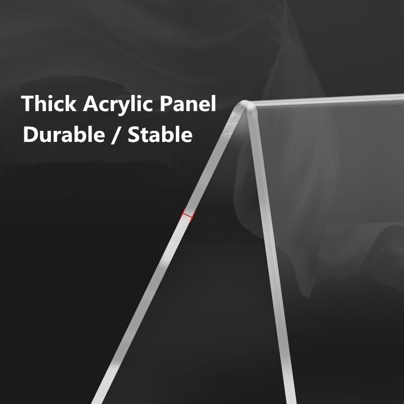 Acrylic Office Name Tent Holders Stand Desk Name Plate Display Reusable Table Place-Cards Holders For Business Conference