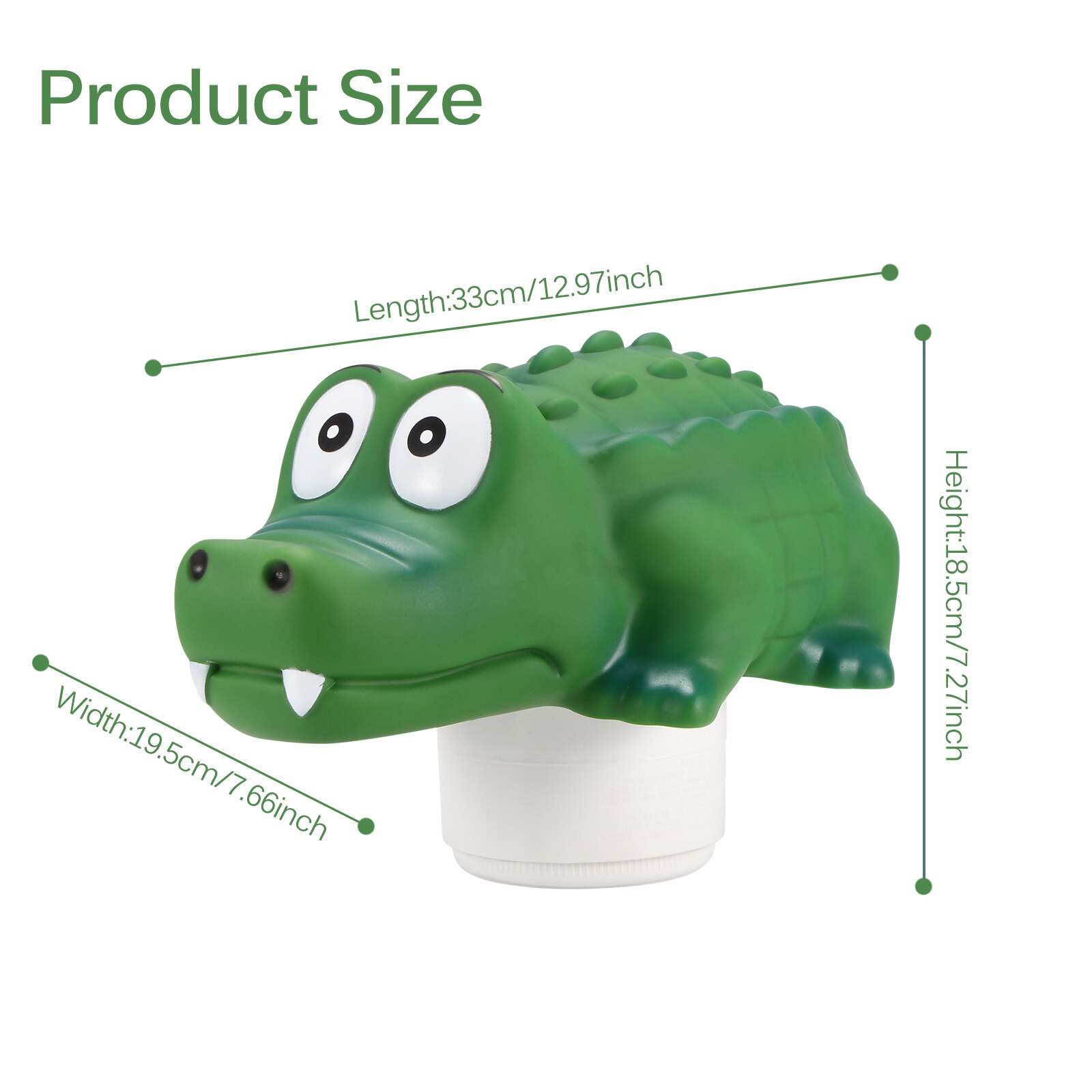 Cute Crocodile Chlorine Dispenser Pool Floating Dispenser Chlorine Tablet Dispenser Holder For Swimming Pool Convenient