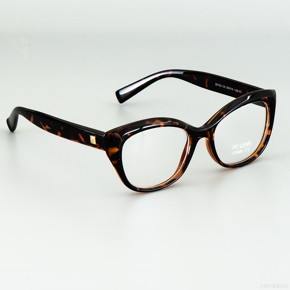 Pixcico 45675 Kat Bril Frames Mannen Vrouwen Optische Mode: C5 leopard clear