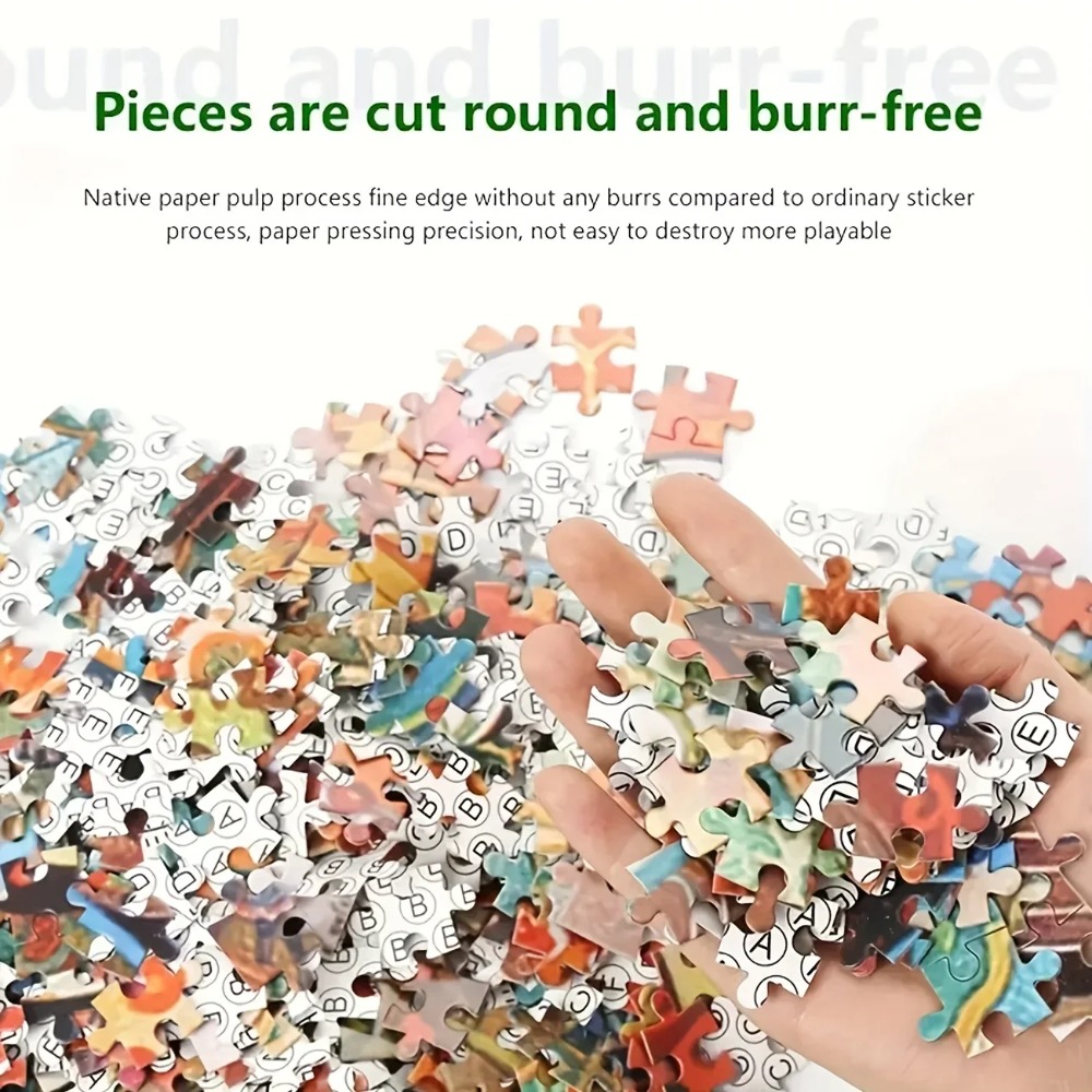 500/1000/1200/2000PCS Puzzles for Adults Beautiful winter street snow scenery,Jigsaw Puzzles Brain Games Home Decor