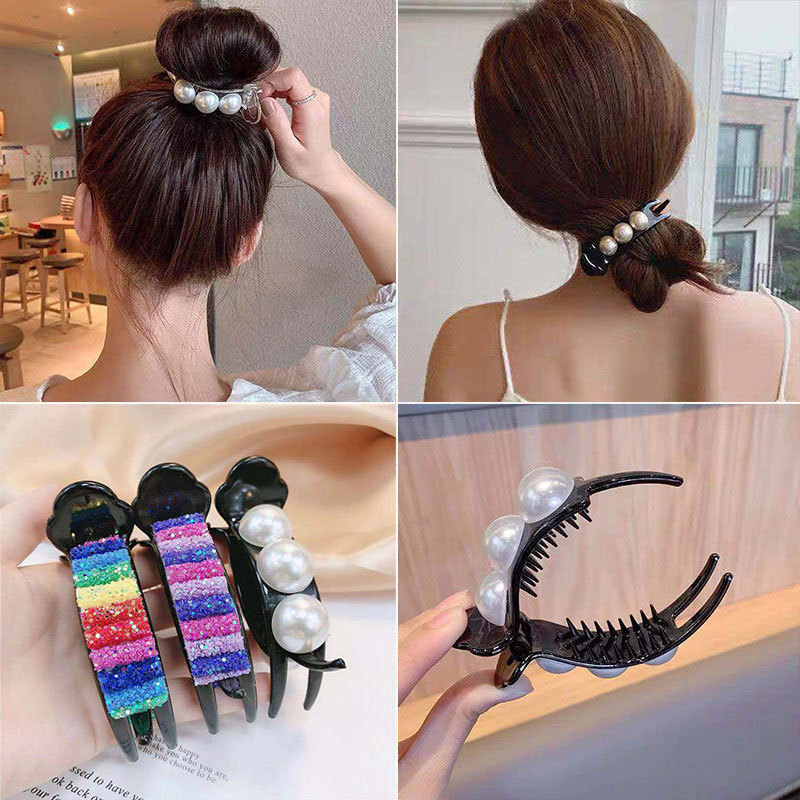 Hair Claw Clip Women Barrettes Acrylic Hairpin Clip Large Ponytail Hair Clip Headdress Colorful Hair Accessories