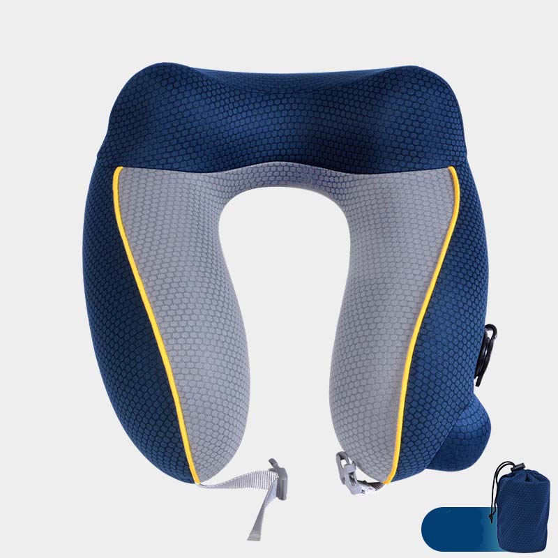 Outdoor Toeristische Vliegtuig Neksteun Kussens Klapstoel Zitkussen Pad Reizen Hoofdsteun: Grey