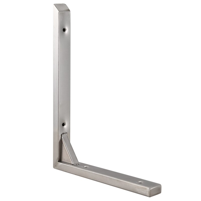 200mmx150mm Stainless Steel Corner Brace Joint Right Angle Bracket Silver Tone