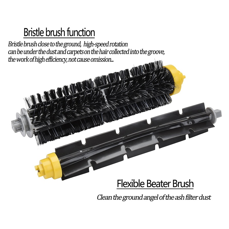 Filtre à Air HEPA pour aspirateur iRobot Roomba, pièces détachées, brosse principale, brosse latérale, 600 610 620 621 625 630 631 650 651 660 671 680 690