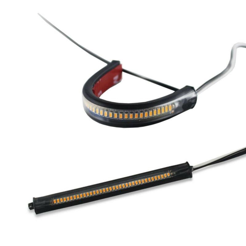 Feu De Jour à LED Bicolore Blanc Et Moto, Clignotant De Fourche DRL