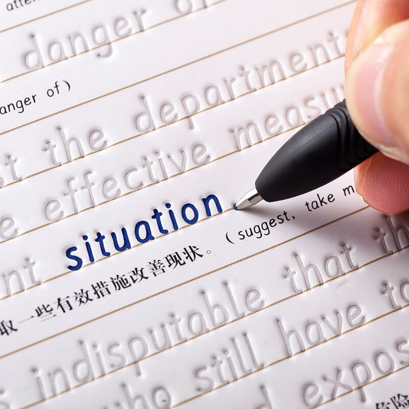 3 Books Reusable English Copybook For Calligraphy Learn Alphabet Children Handwriting Practice Books Baby каллиграфия Free Pen