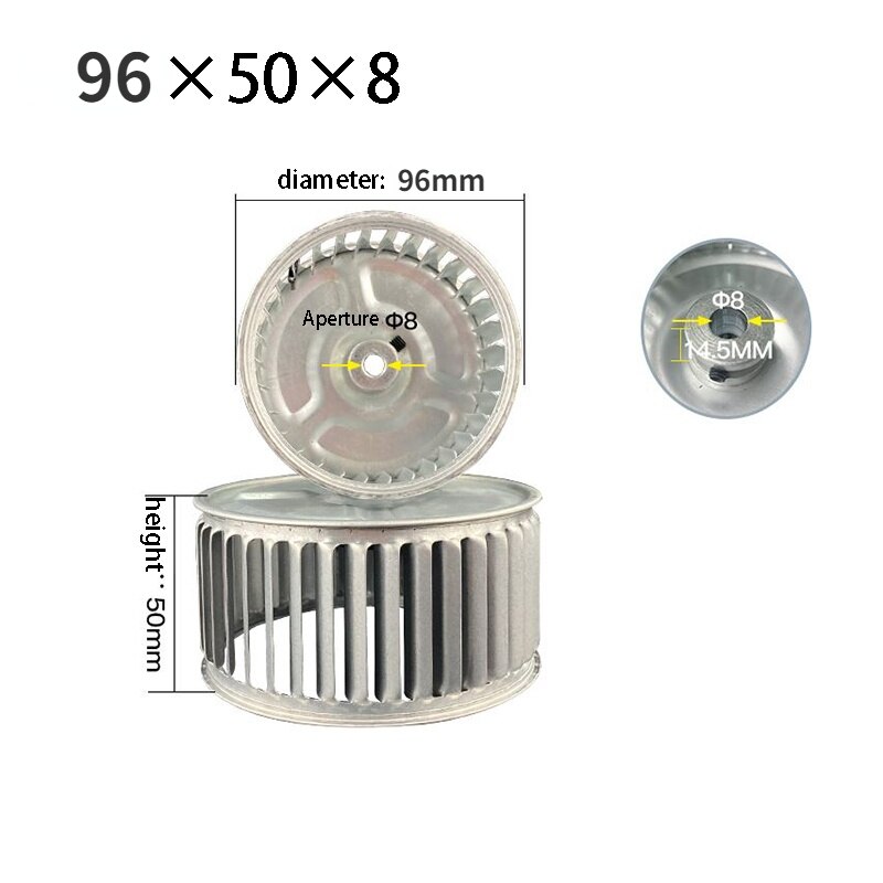 centrifugal fan blower wheel centrifugal blower fan impeller replacements fan wheel impeller Oven wind wheel: 96X50X8B