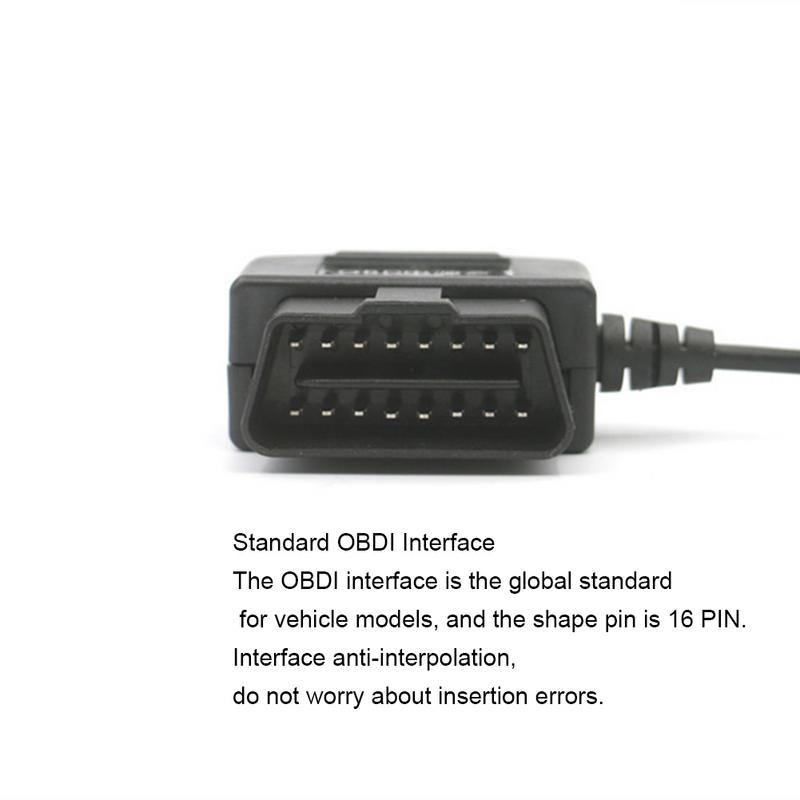 Non-destructive Power Acquisition Step-down Cable Of Intelligent Driving Recorder USB Module Port 12V To 5V Parking Monitoring