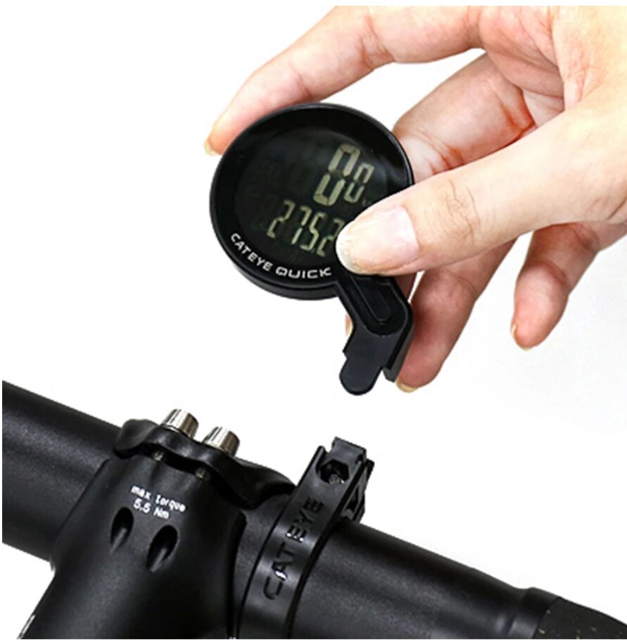 CATEYE Fahrrad Computer CC-RS100W Bike Analog Drahtlose Tacho Radfahren Wasserdichte Stoppuhr Integrierte Out Front Halter