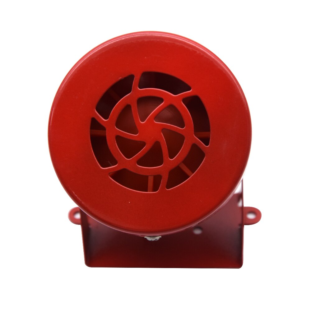 RED Air Raid Siren Horn Alarm 110dB Driven Air Raid Siren Horn Alarm Loud Air Horn for Car Boat Truck Speaker: Default Title