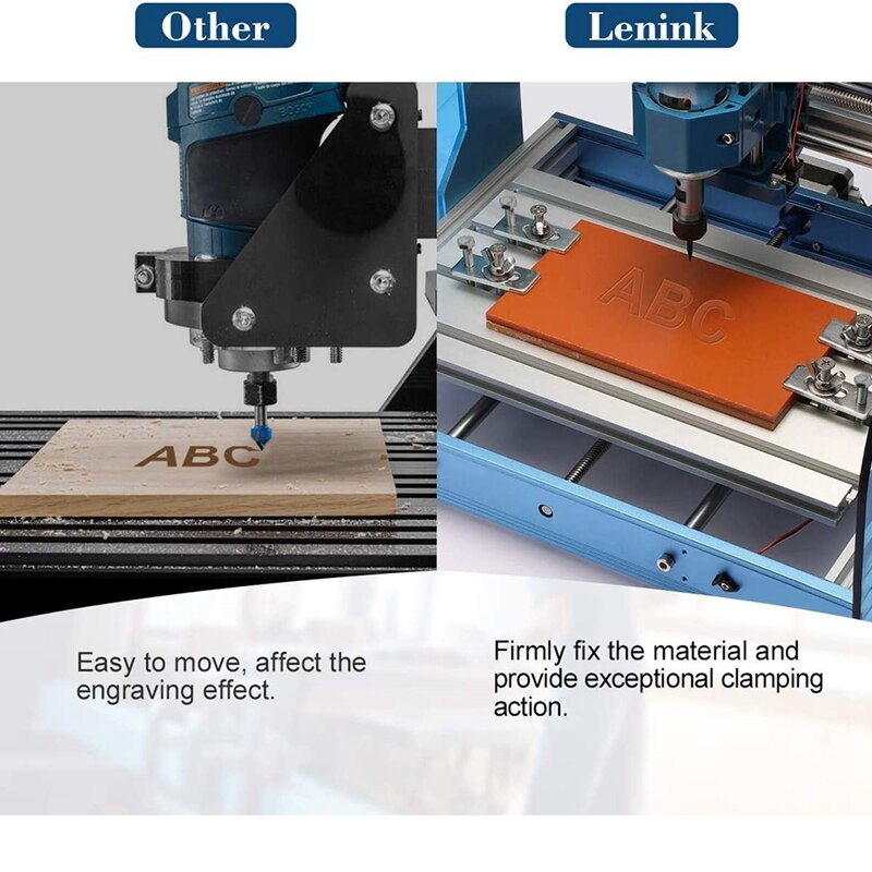 4 Pack T-Track Klem, Mini T Track Houd Klemmen Kit Compatibel Met 3018-Pro, 3018-PROVer,1810-Pro Cnc Router Machine