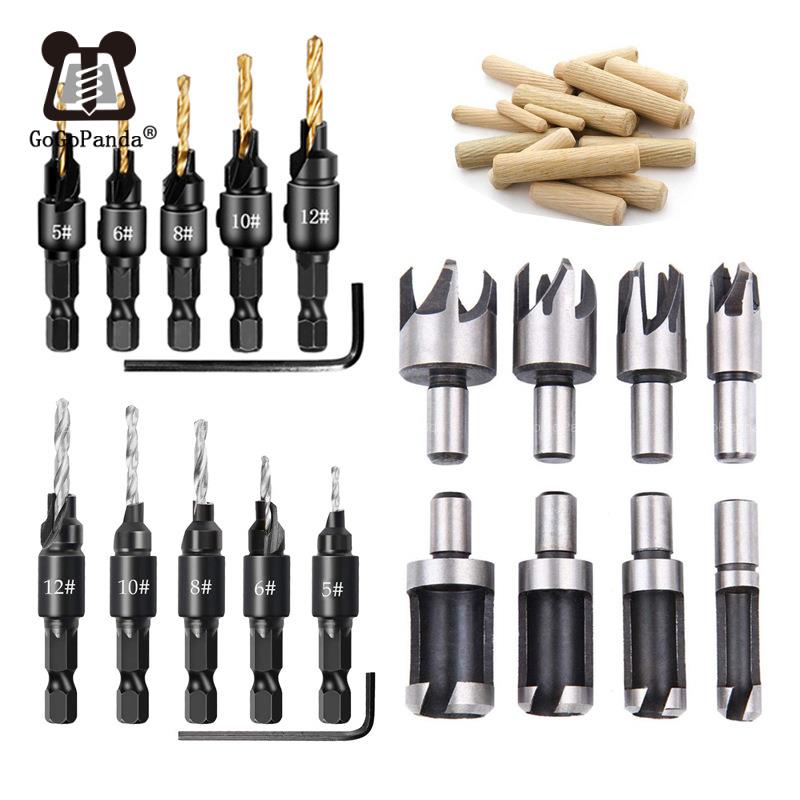 Woodworking Countersunk Drill Set With Hexagonal Handle