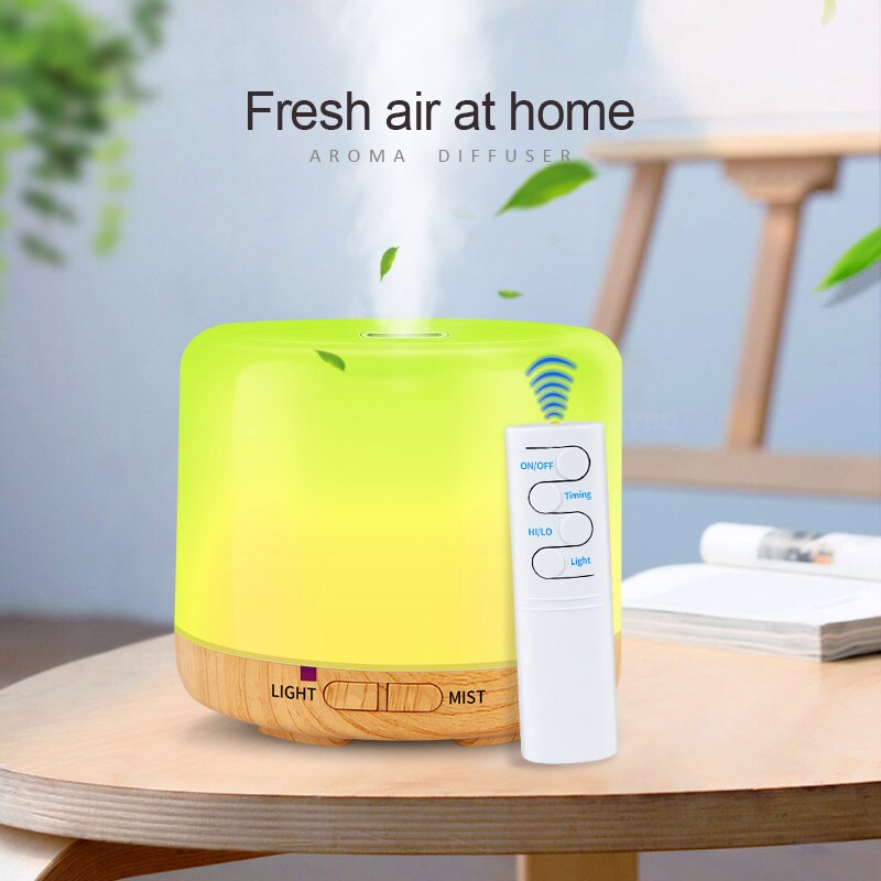 200ML USB Aroma Essential Oil Diffuser Ultrasonic Cool Mist Humidifier Air Purifier Strong Fog LED Night light for Office Home
