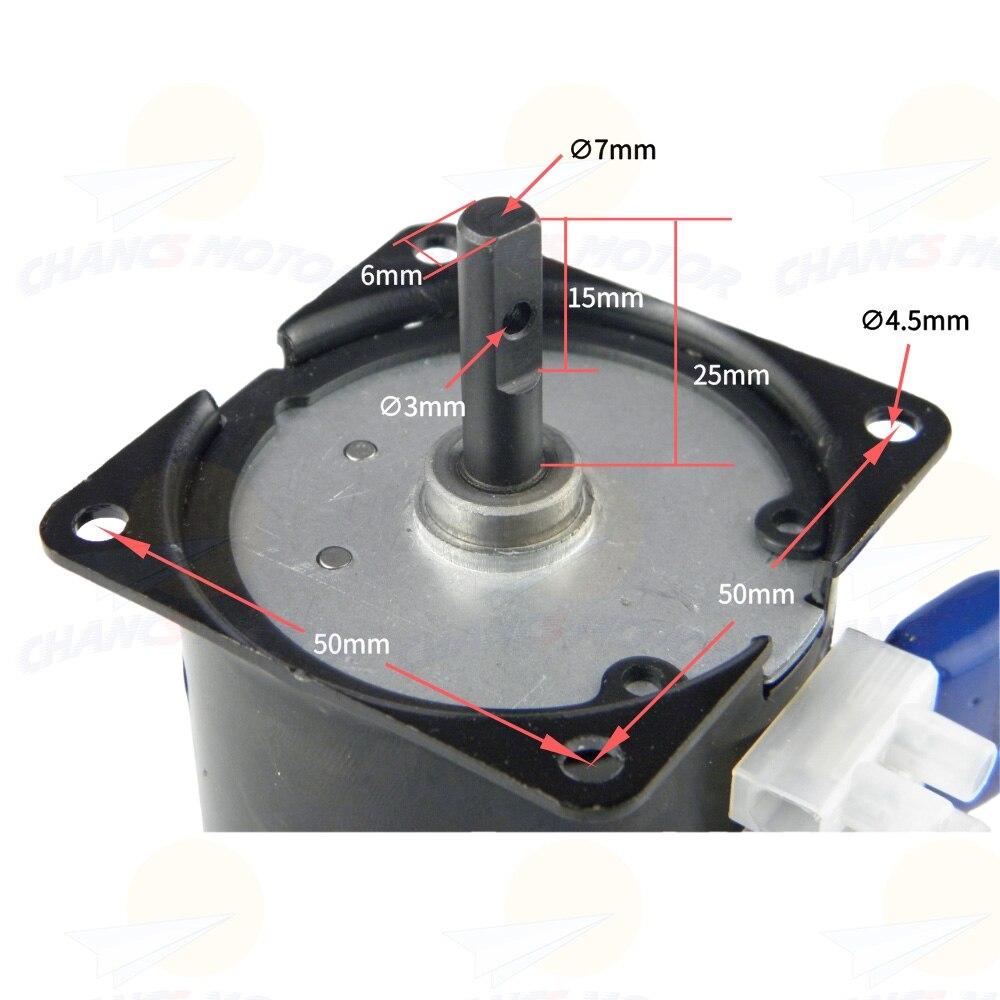 Product 60KTY with Bracket AC Synchronous Motor 110V Low Speed 5/6RPM 8/10RPM 20/24RPM 60RP AC Synchronous for Electric Fan