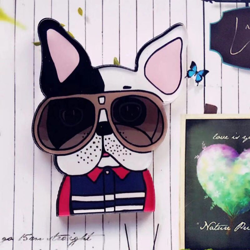 Schattige cartoon huisdier hond serie broches studenten favoriete doe-het-zelf kleding, schoenen, hoeden, tassen en accessoires badge hondenhalsband acryl: 12