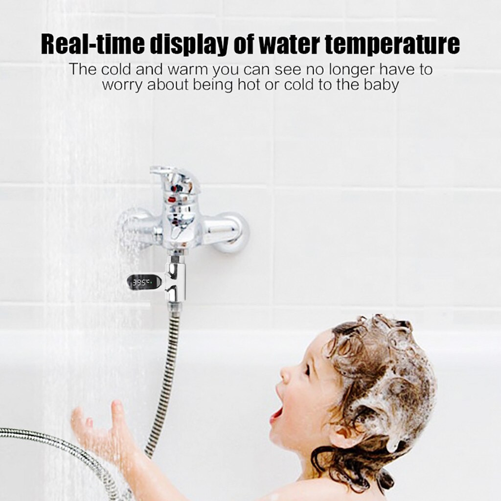 Led Water Thermometer Children Bath Faucet Shower Visual Thermometer Room Thermometer Hygrometer #G2