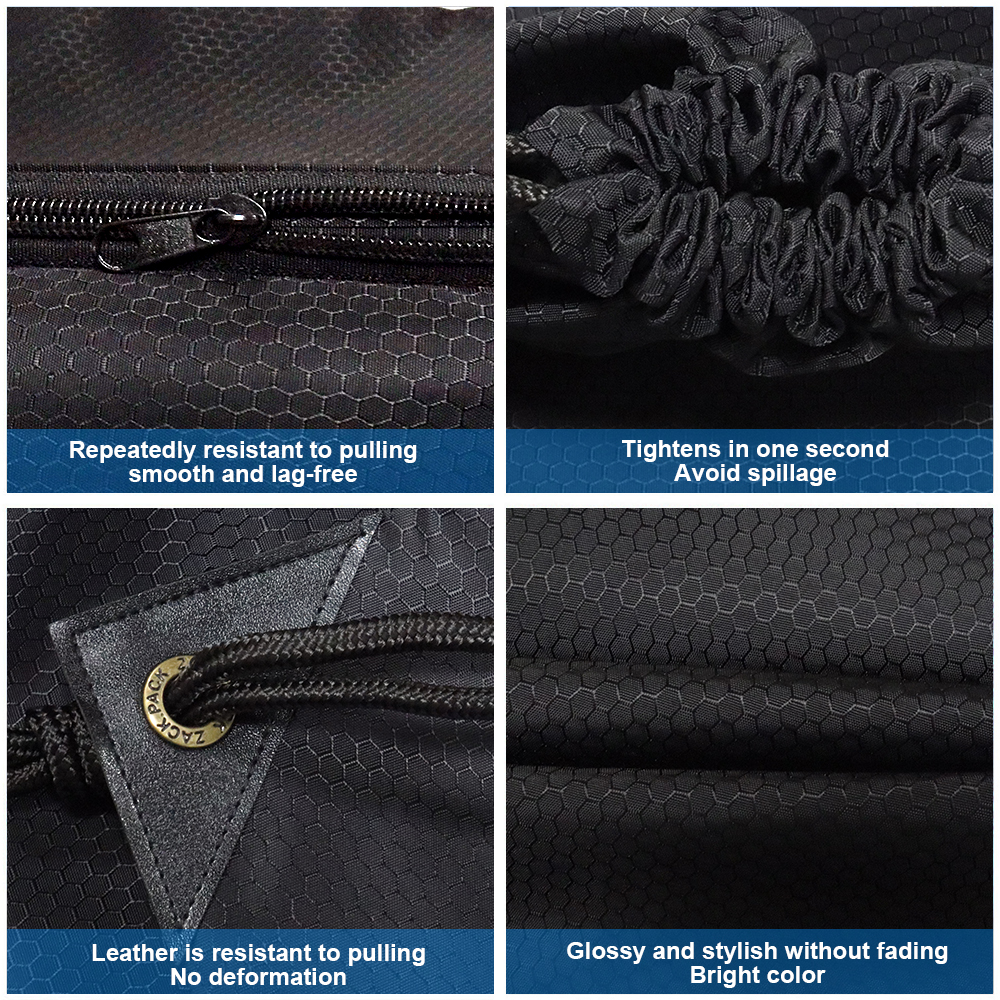 Trekkoord Rugzak Waterdicht Touw Basketbal Volleybal Tas Sport Fitness Rits Rugzak Mannen En Vrouwen Outdoor Sporttas