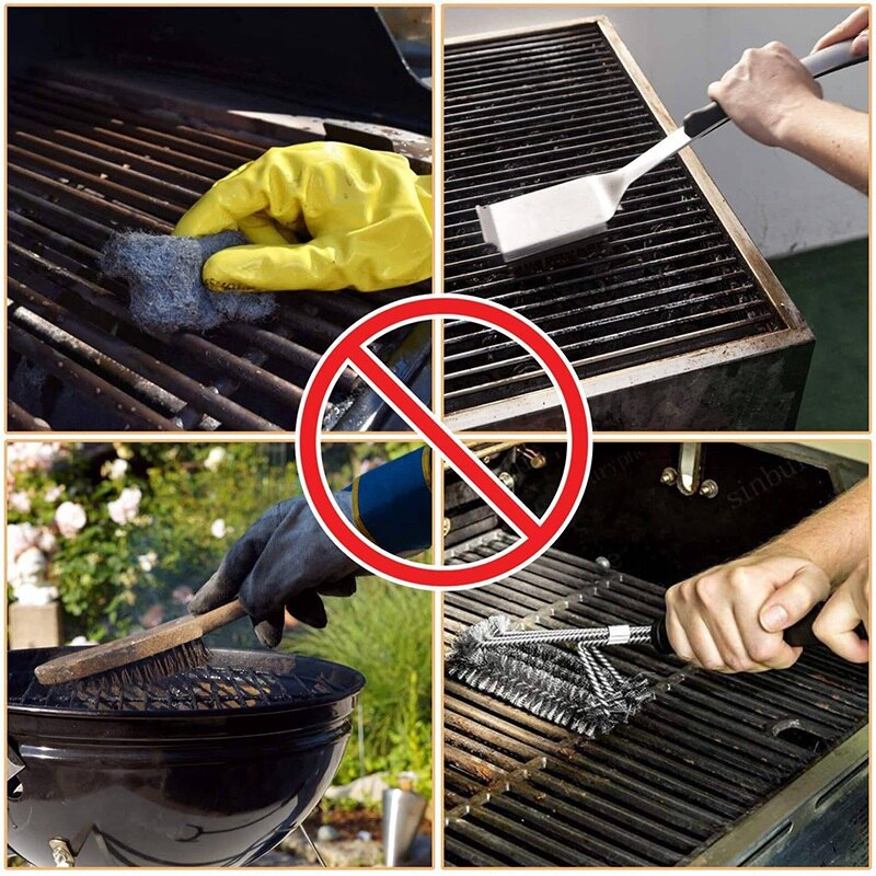 4-Pack Grill Griddle Cleaning Brick Remove Grease Stains and Residual Dirt,Ecological Cleaning Stone for Outdoor Kitchen