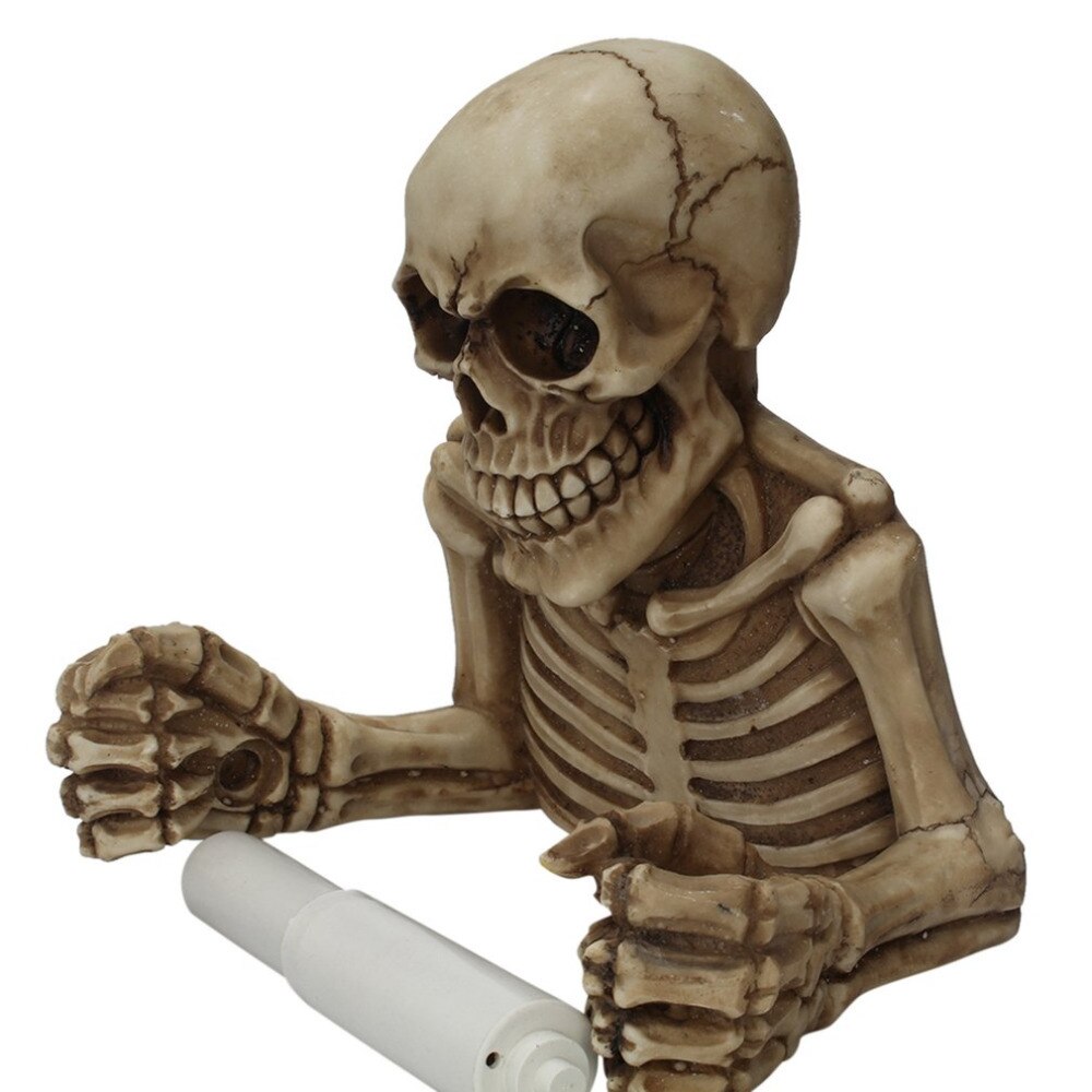 Newtissue Houder Schedel Vorm Muur Opknoping Keuken Badkamer Toilet Roll Paper Handdoekenrek Plastic Houder Thuis Leveringen