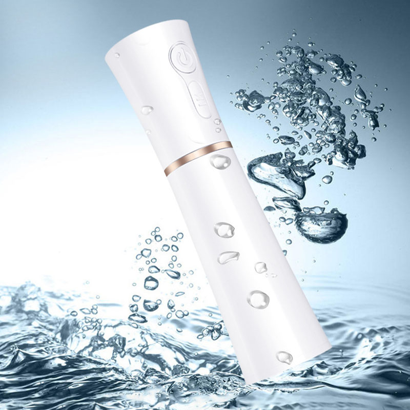 Mini Humidifier Air Diffuser Face Moisturizer Facial Steamer Eyelash Nebulizer Portable Sprayer Face Care Freshener Vaporizer: White