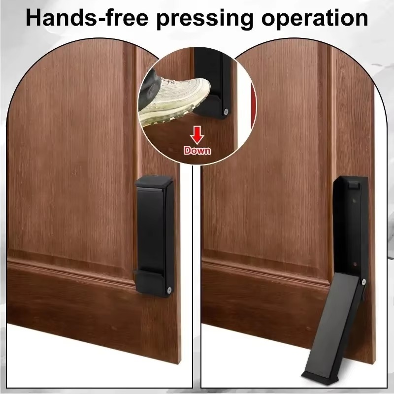 3/1PC Magnet Door Stop Catches Stainless Steel Pedal Down Door Stops Anti-collision Cabinet Push Non-Slip Magnetic Closer Holder