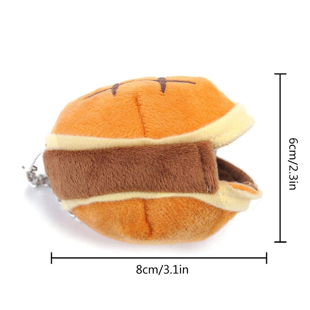 Nido colgante portátil para animales pequeños, caseta de nido de algodón con forma de hamburguesa, cama para jaula de hámster cálido para invierno