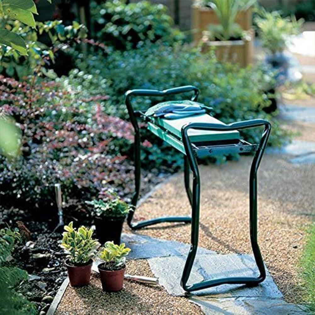 Multifunctional Folding Garden Kneeler And Seat With 3 Bonus Tool Pouches Bearing 150KG