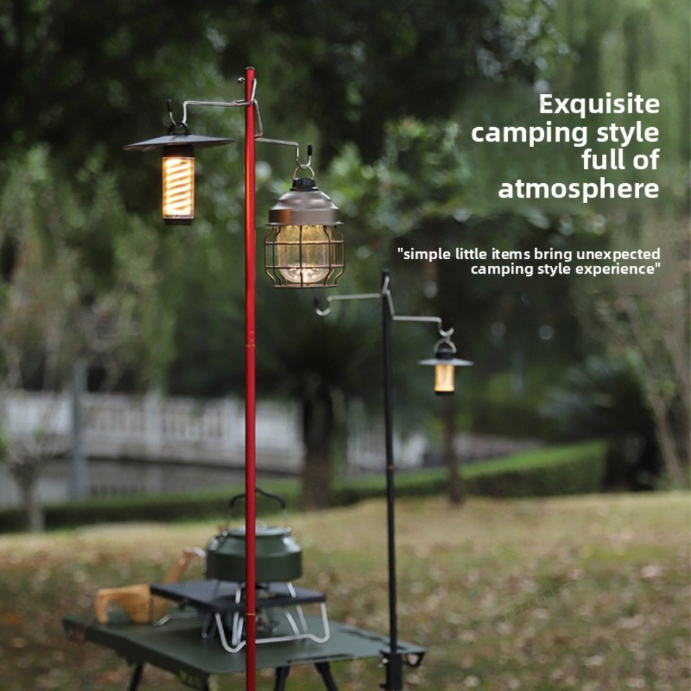 Camp Folding Light Stand Camping Equipment Outdoor Accessorie Portable Desktop Light Pole Bracket Lighting Hanging Light Bracket
