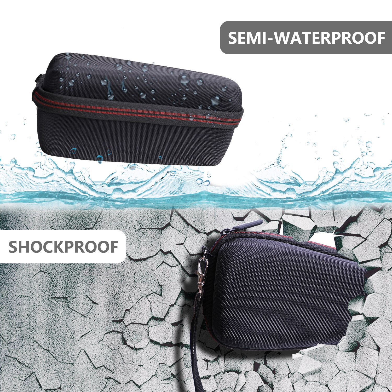 LTGEM Waterproof EVA Hard Case for Panasonic Arc 5 Shaver with Shave Sensor Technology，ES-LV65