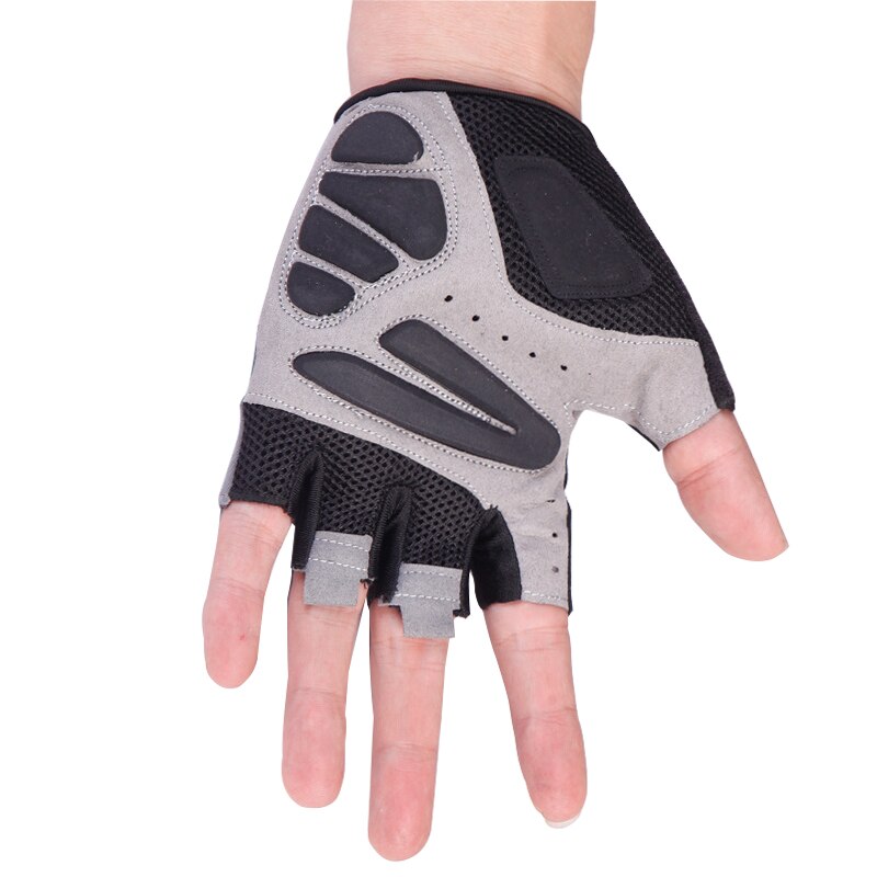 Professionelle Männer halb Finger Fitness Handschuhe Fitnessstudio Radfahren Handschuhe Bodybuilding Gewichtheben Handschuhe Ausbildung Anti-Unterhose Atmungsaktiv