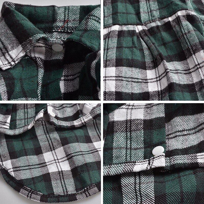 Haustier Katze Kleidung Für Kleine Katzen Frühling/Sommer Kariertes Hemd Kleidung Welpen Hund Hemden Weste Kleidung Kätzchen Outfits 3 farben