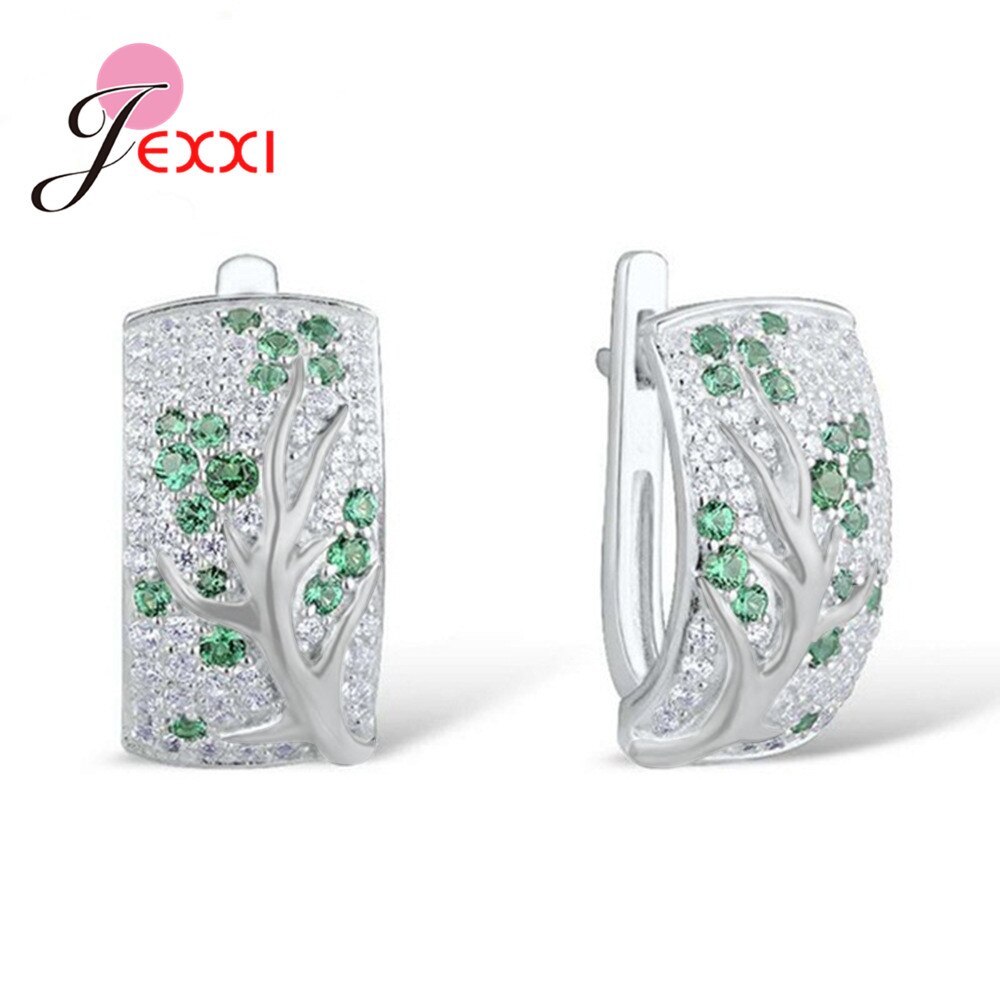 Nova moda 925 prata esterlina ameixa flor hoop brincos para mulheres meninas na moda jóias completa zircão pavimentado brincos por atacado